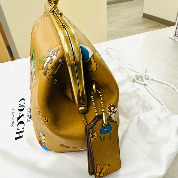 NWOT - Coach - Kisslock 14 - Mickey and Friends - Honey Brown - Picture 2 of 6